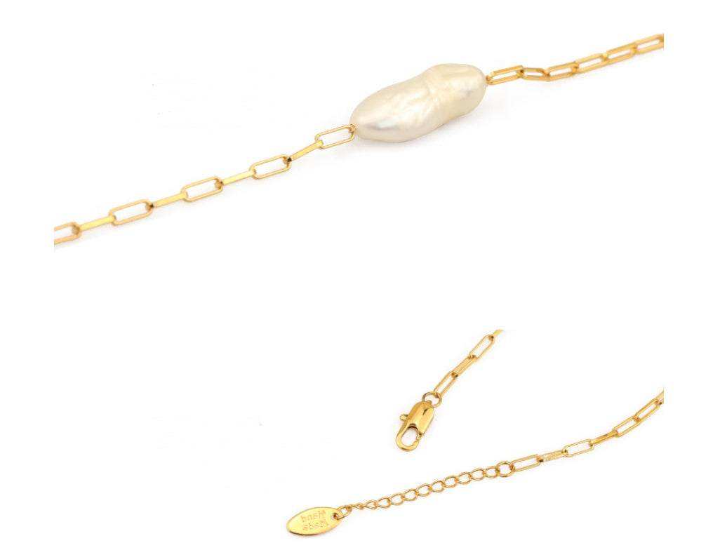Baroque real pearl bracelet - Eclat