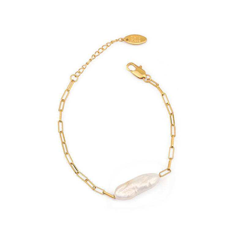 Baroque real pearl bracelet - Eclat