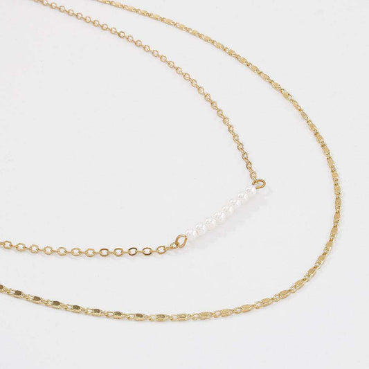 Effortless Layered Pearl Necklace - Eclat