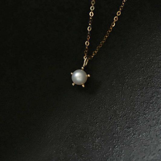 Gold Plated Pearl Necklace - Eclat