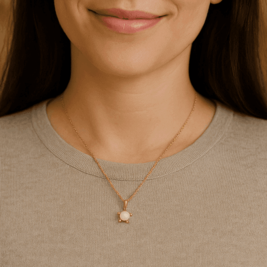 Gold Plated Pearl Necklace - Eclat