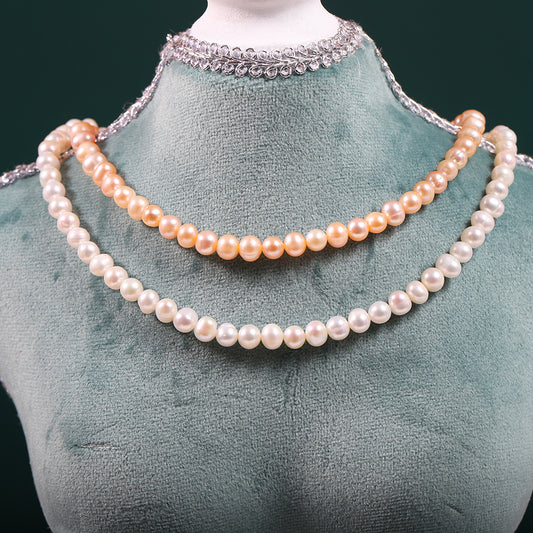 Natural pearl necklace