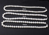 Timeless Pearl Strand: 925 Silver & Natural - Eclat