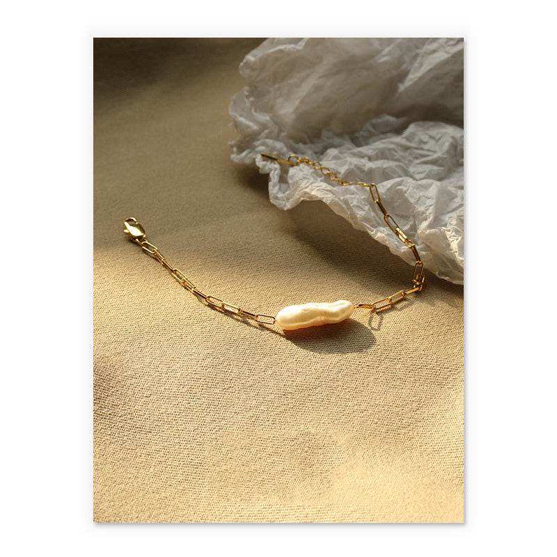 Baroque real pearl bracelet - Eclat