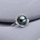 Flowra Black Pearl Ring