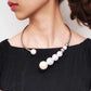 Metal Torque Pearl Necklace - Eclat