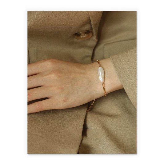 Baroque real pearl bracelet - Eclat