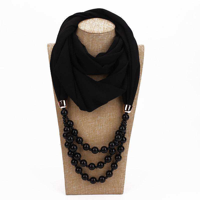 Pearl Necklace With Scarf - Eclat