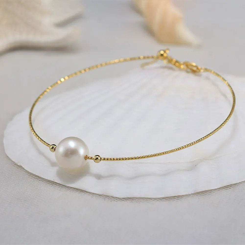 Summer Silver Pearl Bracelet - Eclat