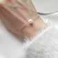 Freshwater Pearl & 18K Gold Plated Sterling Thin Silver Bracelet