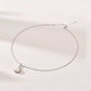 Sterling Silver Pearl & CZ Necklace - Eclat