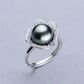 Flowra Black Pearl Ring
