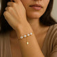 Summer Silver Pearl Bracelet