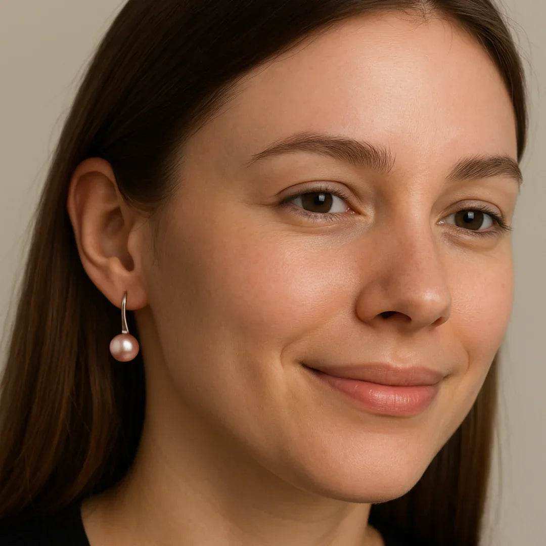 Elegant Freshwater Pearl Drop Earrings - Eclat