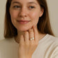 Adjustable Double Pearl Ring | 925 Sterling Silver - Eclat