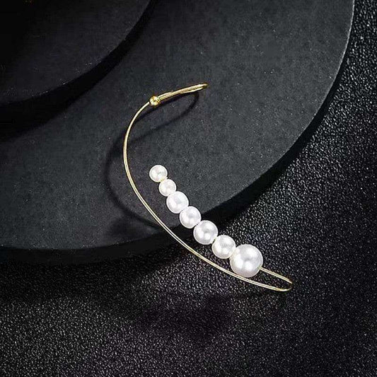 Graduating Pearl Ear Cuff - Eclat