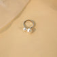 Adjustable Double Pearl Ring | 925 Sterling Silver