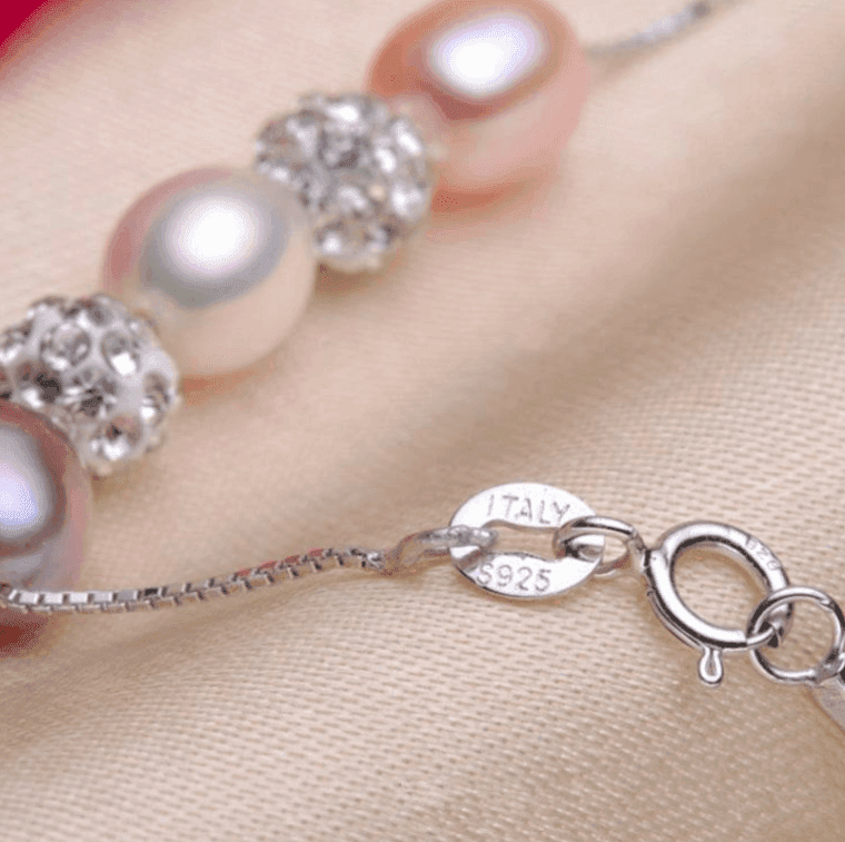 Multi-Color Pearl & Sparkle Necklace - Eclat