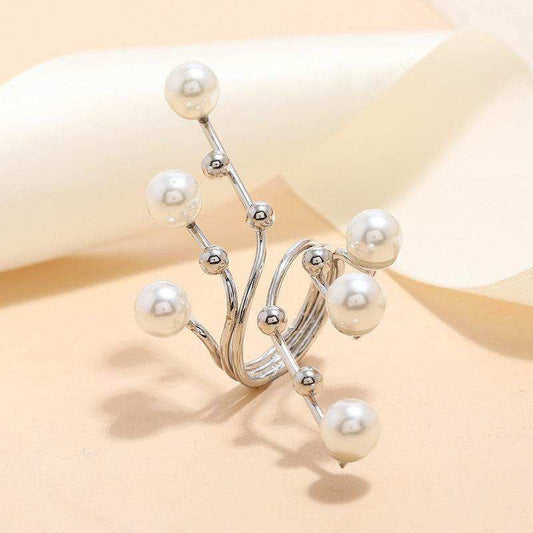 Pearl Geometric Ring - Eclat